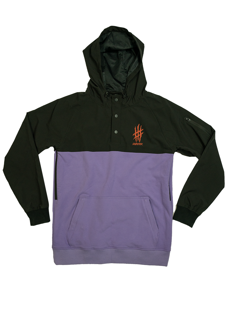 Lobster riding hoodie product photo by Lobster snowboards